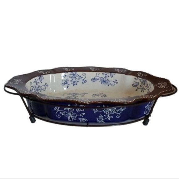 1½ Quart Temptations Casserole Ovenware Bakeware Cookware Baking Dish WIRE RACK - Picture 2 of 16